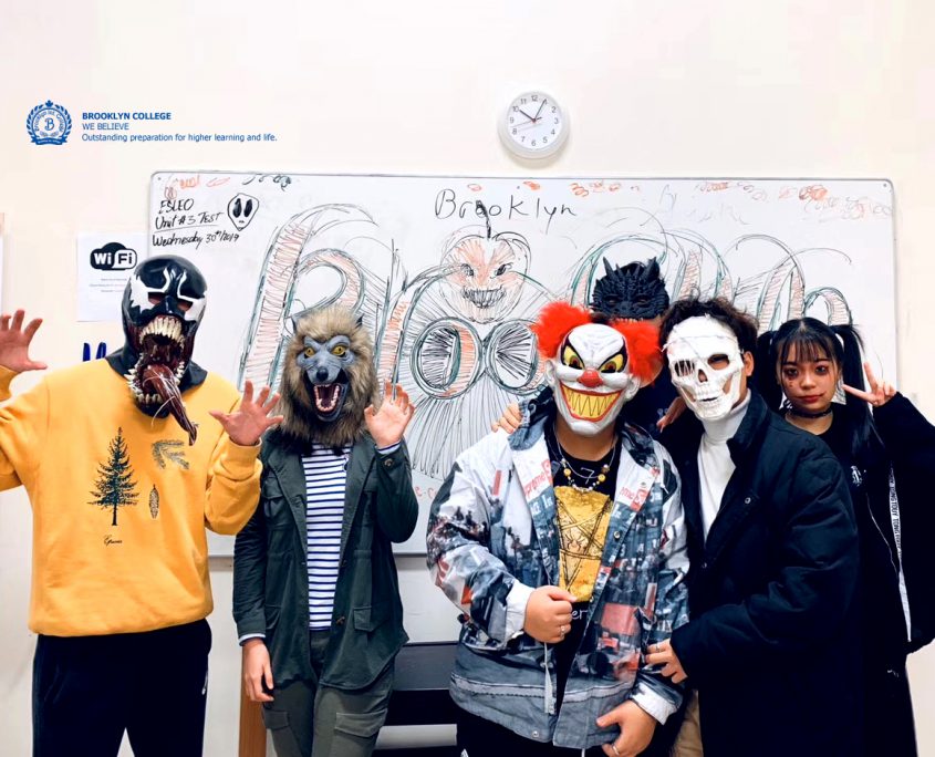 Brooklyn College students performing in a drama show